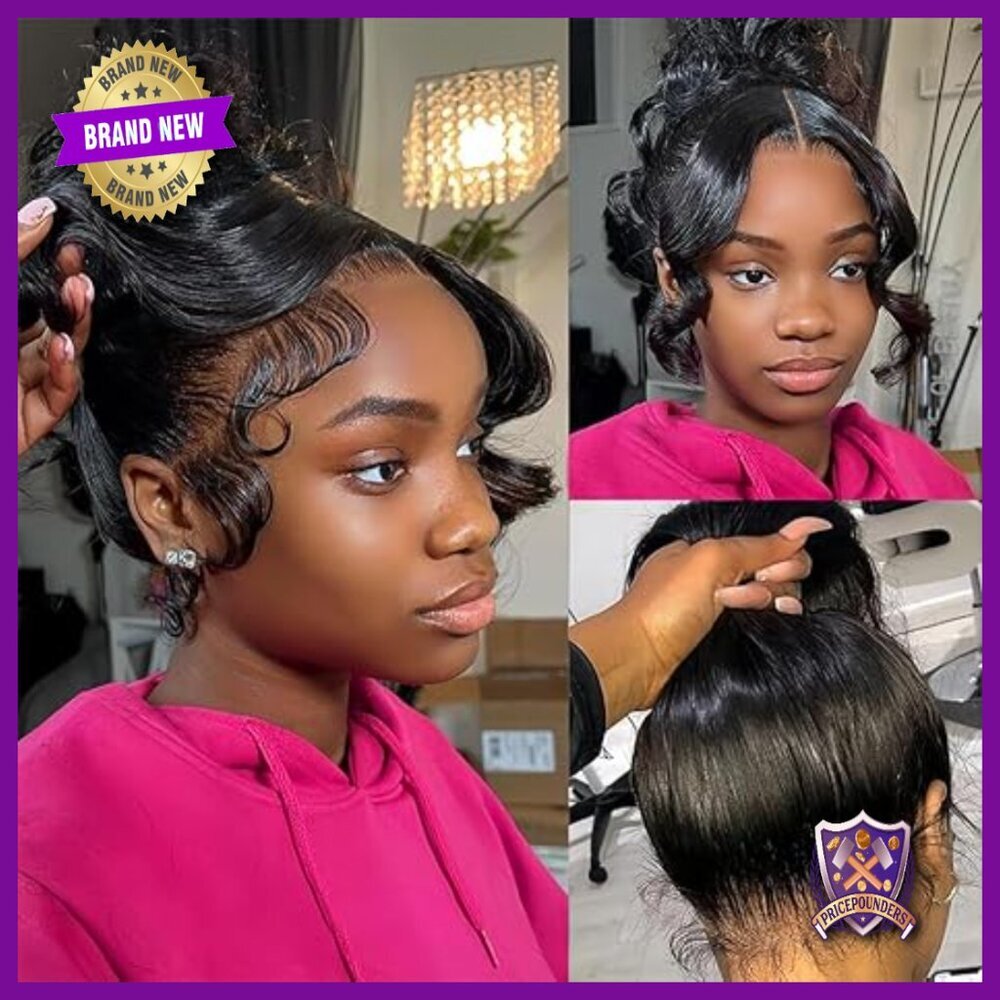 360 Lace Front Wig Human Hair Pre Plucked 26 Inch Glueless Hidden Strap